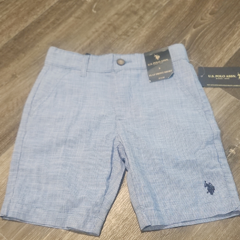 NWT U.S POLO ASSN. SIZE 8 FLAT FRONT SHORTS